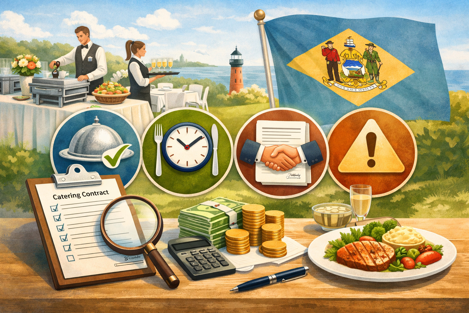 Core Sections in Catering Contracts in Delaware