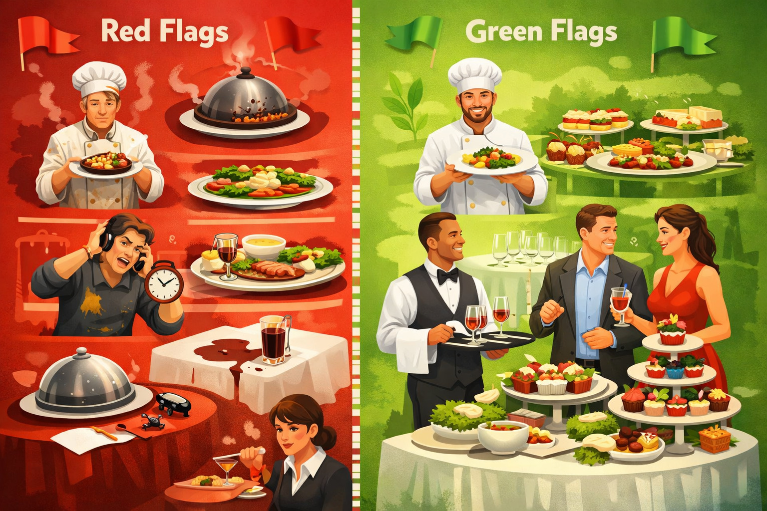 Red Flags and Green Flags: What Great Caterers Do Differently